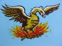 phoenix emblem from the side panel of an Australian tram