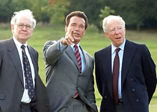 Arnie with Buffet and Rothschild