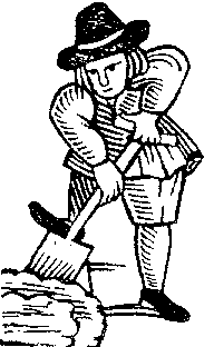 Digger - woodcut