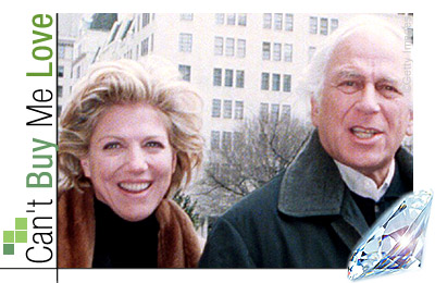 Sir Evelyn de Rothschild with Lynn Forester