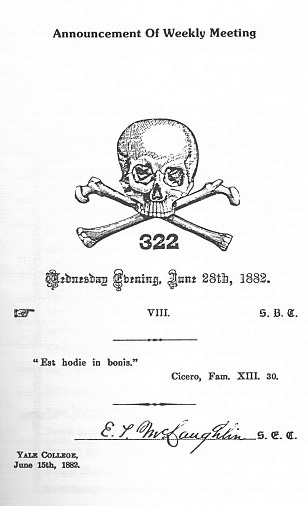 genuine skull and bones invite